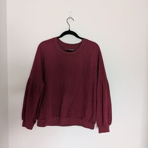 Aerie Maroon Knit Pullover